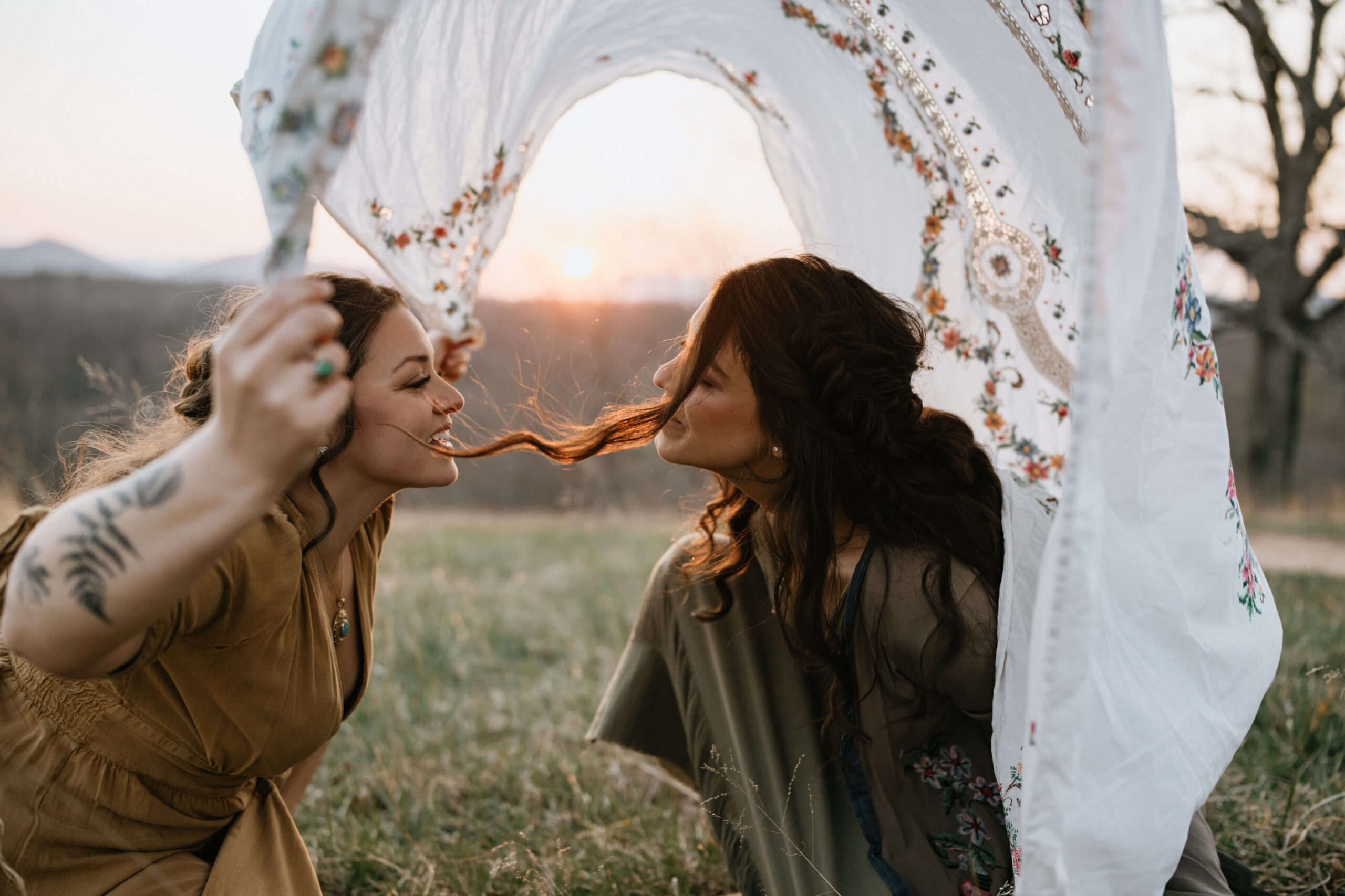 engagement session in Asheville NC