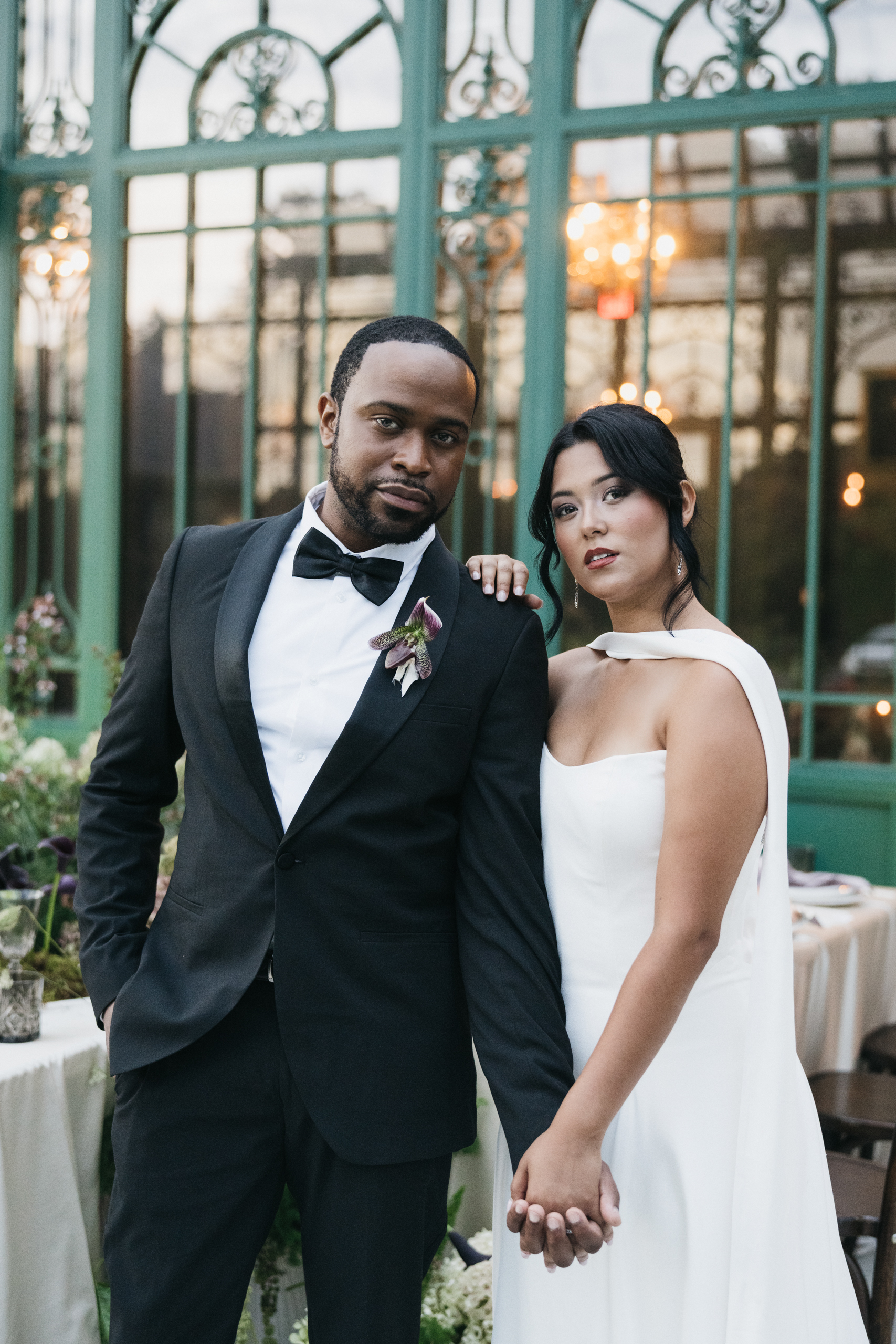 Bride and Groom photos at Little Chapel in Winston Salem, North Carolina. Fine art wedding photography